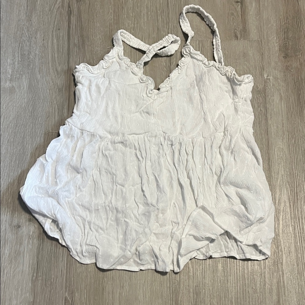 Kismet Elegant White Camisole Top